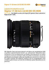 Sigma 17-50 mm 2.8 EX DC OS HSM mit SD1 Labortest, Seite 1 [Foto: MediaNord]