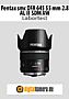 Pentax smc DFA 645 55 mm 2.8 AL IF SDM AW mit 645Z Labortest (Labortest-Protokoll)