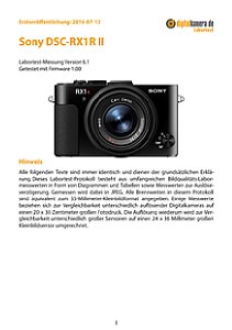 Sony DSC-RX1R II Labortest, Seite 1 [Foto: MediaNord]