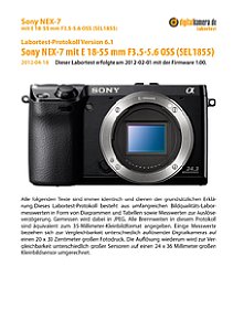 Sony NEX-7 mit E 18-55 mm 3.5-5.6 OSS (SEL-1855) Labortest, Seite 1 [Foto: MediaNord]