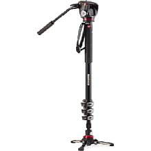 Manfrotto MVMXPROA42W XPRO Video Monopod Alu 4 Seg. Mit Xpro2w Und Fluid Base