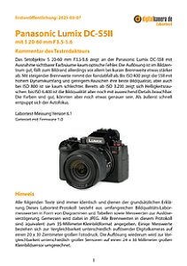 Panasonic Lumix DC-S5II mit S 20-60 mm F3.5-5.6 (S-R2060) Labortest, Seite 1 [Foto: MediaNord]