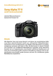 Sony Alpha 77 II (SLT-A77 II) mit DT 16-50 mm F2.8 SSM (SAL-1650F28) Labortest, Seite 1 [Foto: MediaNord]