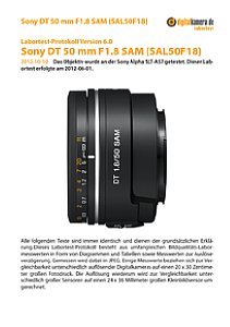 Sony DT 50 mm F1.8 SAM (SAL50F18) mit Alpha SLT-A57 Labortest, Seite 1 [Foto: MediaNord]