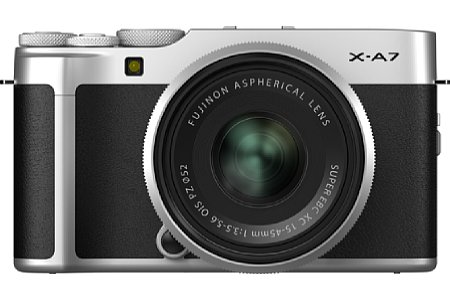 Fujifilm X-A7 Silber. [Foto: Fujifilm]