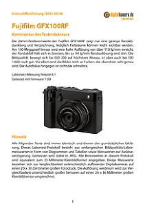 Fujifilm GFX100RF Labortest, Seite 1 [Foto: MediaNord]