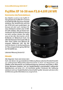 Fujifilm XF 16-50 mm F2.8-4.8 R LM WR mit X-T50 Labortest, Seite 1 [Foto: MediaNord]