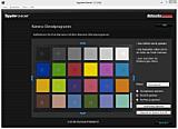 Die SpyderCheckr Software errechnet aus den Farbflächen und der Abweichung mit der Modus-Vorgabe das Korrekturprofil und kann es für verschiedene Anwendungen abspeichern. [Foto: MediaNord]