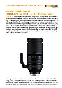 Tamron 150-500 mm F5-6.7 Di III VC VXD (A057) mit Sony Alpha 7R III Labortest, Seite 1 [Foto: MediaNord]