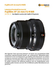 Fujifilm XF 23 mm F2 R WR mit X-T2 Labortest, Seite 1 [Foto: MediaNord]