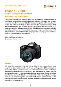 Canon EOS 90D mit EF-S 18-135 mm 3.5-5.6 IS USM Labortest, Seite 1 [Foto: MediaNord]