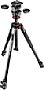 Manfrotto MK190X3-3W1 190X Stativ mit 804 3-Wege-Neiger und Schnellwechselplatte