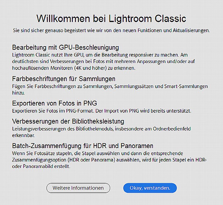 August 2019 Update Fur Lightroom Und Camera Raw