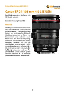 Canon EF 24-105 mm 4.0 L IS USM mit EOS 5D Mark III Labortest, Seite 1 [Foto: MediaNord]