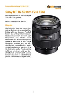 Sony DT 16-50 mm F2.8 SSM (SAL1650) mit Alpha 77 II (SLT-A77 II) Labortest, Seite 1 [Foto: MediaNord]