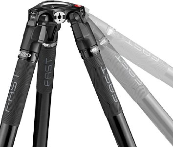 Manfrotto 635 Einzelrohrstativ, Kohlefaser (MVTSNGFC). [Foto: Manfrotto]