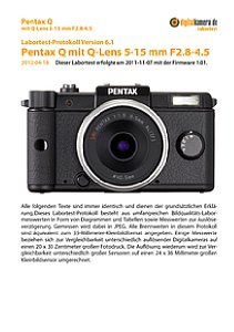 Pentax Q mit Q-Lens 5-15 mm F2.8-4.5 Labortest, Seite 1 [Foto: MediaNord]