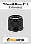 Viltrox AF 40 mm F2.5 mit Sony Alpha 7R III Labortest (Labortest-Protokoll)