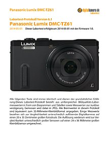 Panasonic Lumix DMC-TZ61 Labortest, Seite 1 [Foto: MediaNord]