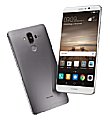 Dank schmaler Bildschirmränder ist das Huawei Mate 9 trotz 5,9-Zoll-Display effektiv nicht größer als ein iPhone 7 Plus (mit 5,5-Zoll-Display). Interessant ist auch besonders die rückseitige Doppelkamera. [Huawei]