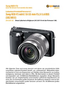 Sony NEX-F3 mit E 18-55 mm 3.5-5.6 OSS (SEL-1855) Labortest, Seite 1 [Foto: MediaNord]