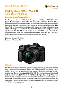 OM System OM-1 II mit 12-40 mm F2.8 ED Pro II (EZ-M1240II) Labortest, Seite 1 [Foto: MediaNord]