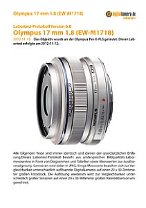 Olympus 17 mm 1.8 (EW-M1718) mit Pen E-PL5 Labortest, Seite 1 [Foto: MediaNord]