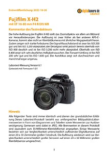 Fujifilm X-H2 mit XF 16-80 mm F4 R OIS WR Labortest, Seite 1 [Foto: MediaNord]