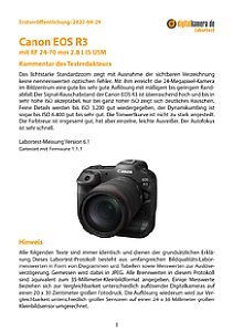 Canon EOS R3 mit RF 24-70 mm 2.8L IS USM Labortest, Seite 1 [Foto: MediaNord]