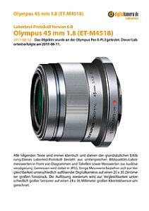 Olympus 45 mm 1.8 (ET-M4518) mit Pen E-PL3 Labortest, Seite 1 [Foto: MediaNord]