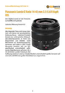 Panasonic Lumix G Vario 14-42 mm 3.5-5.6 II Asph OIS mit DMC-G70 Labortest, Seite 1 [Foto: MediaNord]