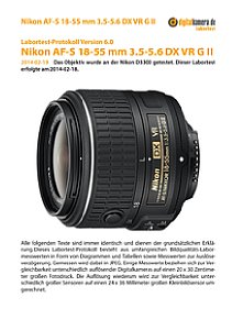 Nikon AF-S 18-55 mm 3.5-5.6 DX VR G II mit D3300 Labortest, Seite 1 [Foto: MediaNord]