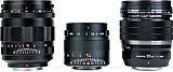 Größenvergleich von links nach rechts: Voigtländer 29 mm 1:0,8 Super Nokton asphärisch, 7Artisans 35 mm F0,95 und Olympus 25 mm 1.2 ED Pro. [Foto: MediaNord]