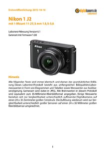 Nikon 1 J2 mit 1-Mount 11-27,5 mm 1:3,5-5,6 Labortest, Seite 1 [Foto: MediaNord]