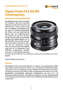 Sigma 24 mm F3.5 DG DN Contemporary mit Sony Alpha 7R III Labortest, Seite 1 [Foto: MediaNord]