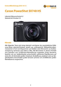 Canon PowerShot SX740 HS Labortest, Seite 1 [Foto: MediaNord]