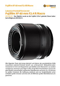 Fujifilm XF 60 mm F2.4 R Macro mit X-Pro1 Labortest, Seite 1 [Foto: MediaNord]