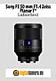Sony FE 50 mm F1.4 Zeiss Planar T* (SEL50F14Z) mit Alpha 7R II Labortest (Labortest-Protokoll)