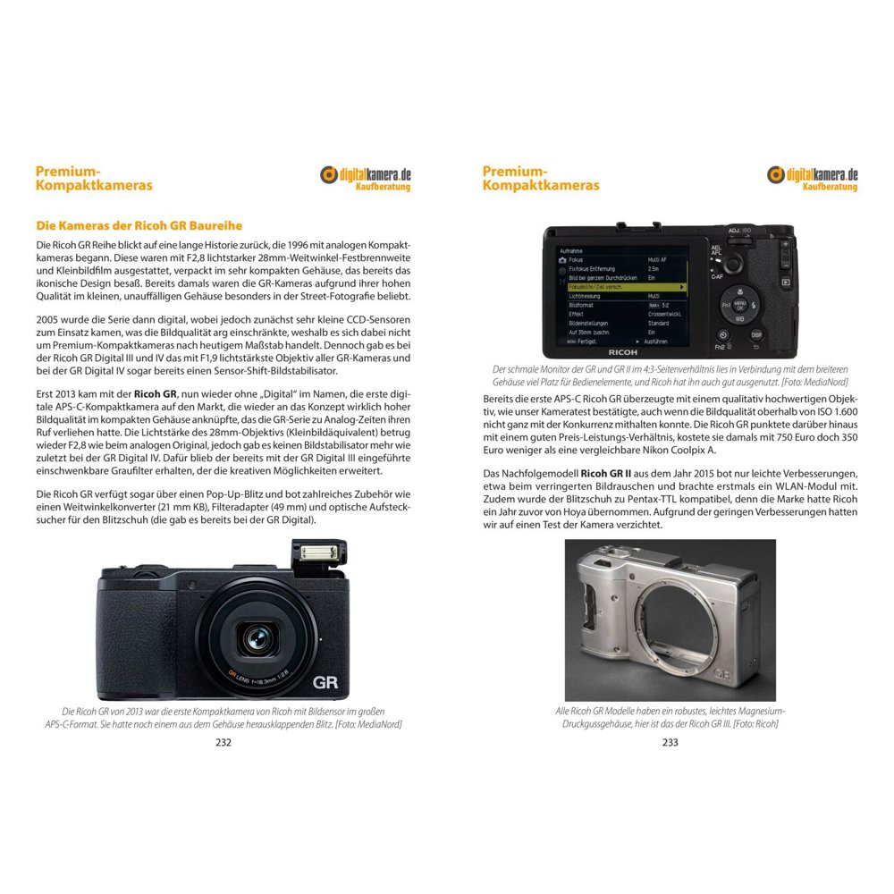 digitalkamera.de Kaufberatung Premium-Kompaktkameras (PDF-E-Book)