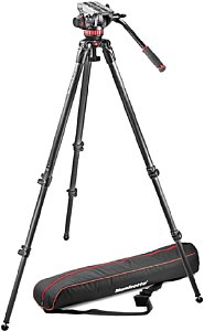 Manfrotto MVH502A Neiger, 535 Stativ, Stativtasche (MVK502C-1). [Foto: Manfrotto]