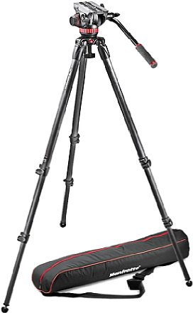 Manfrotto MVH502A Neiger, 535 Stativ, Stativtasche (MVK502C-1). [Foto: Manfrotto]