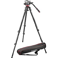 Manfrotto MVK502C-1 Set: MVH502A Neiger, 535 Stativ, Stativtasche (gepolstert)