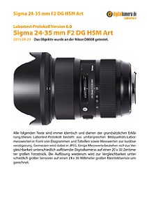 Sigma 24-35 mm F2 DG HSM Art mit Nikon D800E Labortest, Seite 1 [Foto: MediaNord]