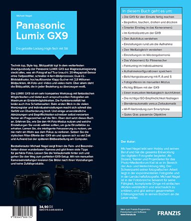 Panasonic Lumix GX9 – Das Kamerabuch. [Foto: Franzis]