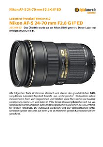 Nikon AF-S 24-70 mm 2.8 G IF ED mit D800 Labortest, Seite 1 [Foto: MediaNord]