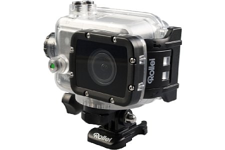 Rollei Actioncam 7S WiFi. Über die Schalter an der Front lassen sich wichtige Funktionen schnell aktivieren oder deaktivieren. [Foto: Rollei]