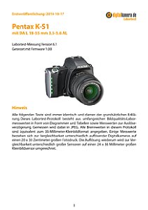 Pentax K-S1 mit DA L 18-55 mm 3.5-5.6 AL Labortest, Seite 1 [Foto: MediaNord]