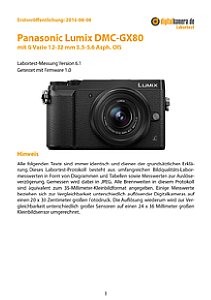 Panasonic Lumix DMC-GX80 mit G Vario 12-32 mm 3.5-5.6 Asph. OIS Labortest, Seite 1 [Foto: MediaNord]