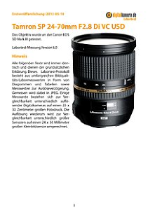 Tamron SP 24-70mm F2.8 Di VC USD (A007) mit Canon EOS 5D Mark III Labortest, Seite 1 [Foto: MediaNord]