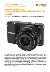 Samsung NX1000 mit NX Lens 20-50 mm 3.5-5.6 i-Function Labortest, Seite 1 [Foto: MediaNord]